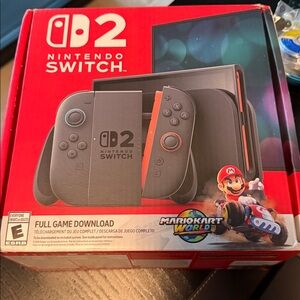 NEW Nintendo Switch 2 Console + Mario Kart World Bundle (Digital Download)